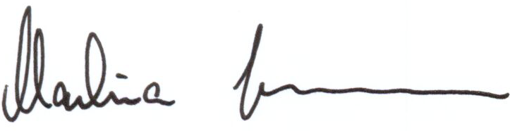 Unterschrift Martina Hirayama
